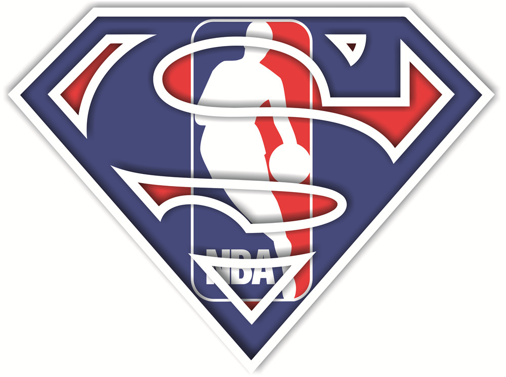 National Basketball Association superman iron on heat transfer...
